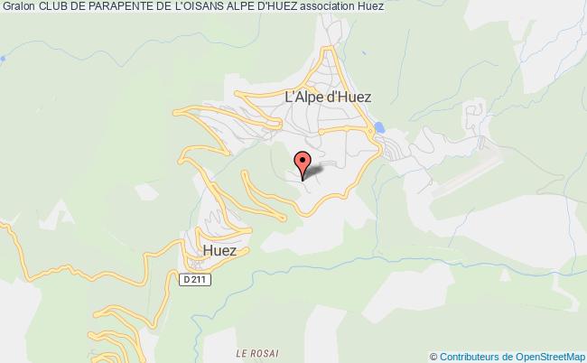 plan association Club De Parapente De L'oisans Alpe D'huez Huez