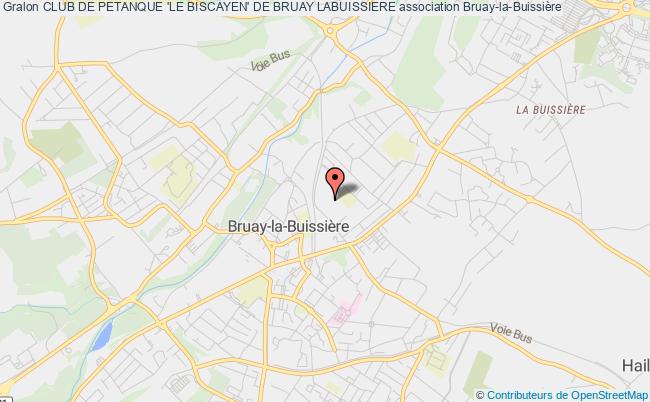 plan association Club De Petanque 'le Biscayen' De Bruay Labuissiere Bruay-la-Buissière