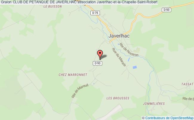 plan association Club De Petanque De Javerlhac Javerlhac-et-la-Chapelle-Saint-Robert