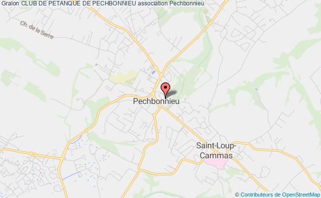 plan association Club De Petanque De Pechbonnieu Pechbonnieu