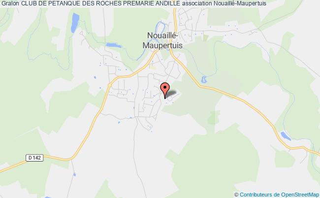 plan association Club De Petanque Des Roches Premarie Andille Nouaillé-Maupertuis
