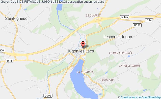 plan association Club De Petanque Jugon Les Lacs Jugon-les-Lacs - Commune nouvelle