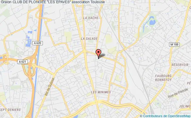 plan association Club De Plongee "les Epaves" Toulouse