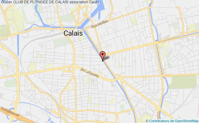 plan association Club De Plongee De Calais Bleriot-plage