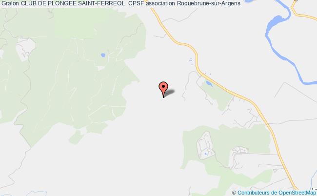 plan association Club De Plongee Saint-ferreol  Cpsf Roquebrune-sur-Argens
