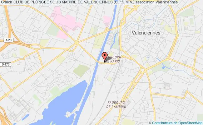 plan association Club De Plongee Sous Marine De Valenciennes (c.p.s.m.v.) Valenciennes