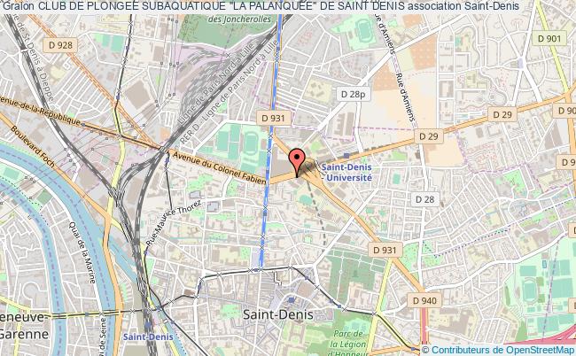 plan association Club De Plongee Subaquatique "la Palanquee" De Saint Denis Saint-Denis