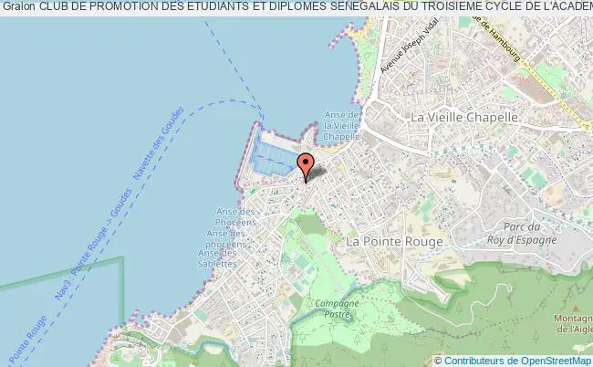 plan association Club De Promotion Des Etudiants Et Diplomes Senegalais Du Troisieme Cycle De L'academie D'aix-marseille (prodes) Marseille