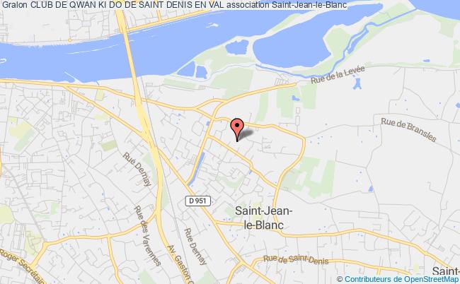plan association Club De Qwan Ki Do De Saint Denis En Val Saint-Jean-le-Blanc
