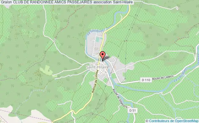 plan association Club De Randonnee Amics PassejaÏres Saint-Hilaire
