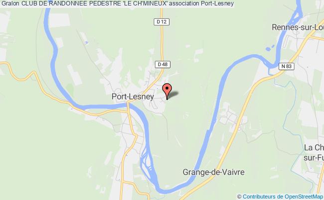 plan association Club De Randonnee Pedestre 'le Ch'mineux' Port-Lesney