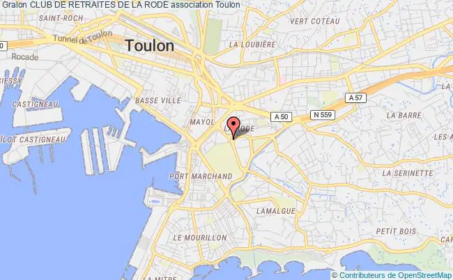 plan association Club De Retraites De La Rode Toulon