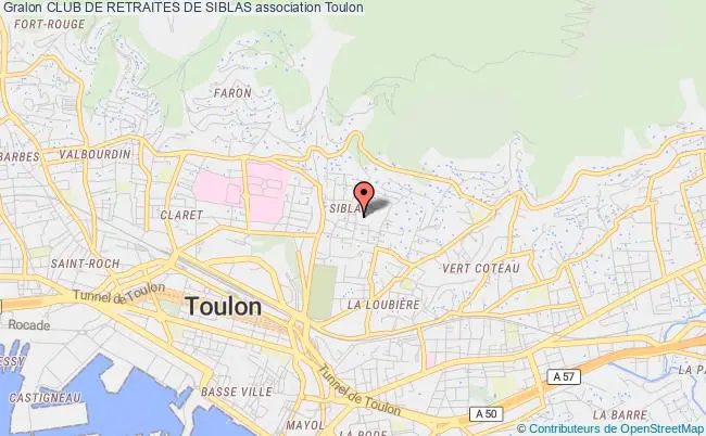 plan association Club De Retraites De Siblas Toulon