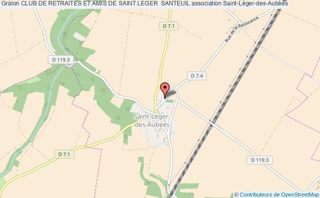 plan association Club De Retraites Et Amis De Saint Leger  Santeuil Saint-Léger-des-Aubées