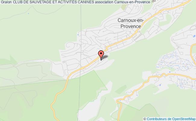 plan association Club De Sauvetage Et ActivitÉs Canines Carnoux-en-Provence