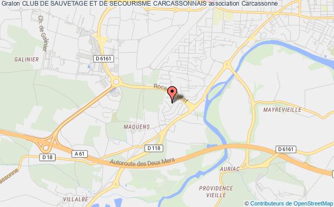 plan association Club De Sauvetage Et De Secourisme Carcassonnais Carcassonne
