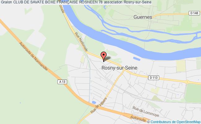 plan association Club De Savate Boxe FranÇaise Rosneen 78 Rosny-sur-Seine