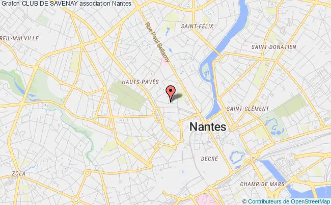 plan association Club De Savenay Nantes