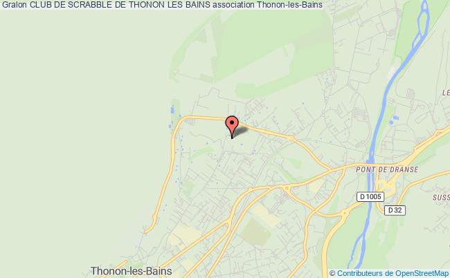 plan association Club De Scrabble De Thonon Les Bains Thonon-les-Bains