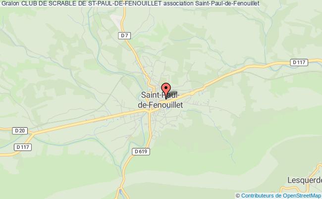 plan association Club De Scrable De St-paul-de-fenouillet Saint-Paul-de-Fenouillet