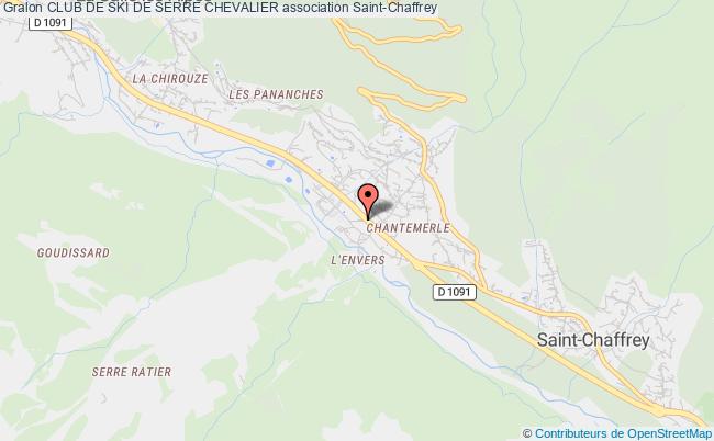 plan association Club De Ski De Serre Chevalier Saint-Chaffrey