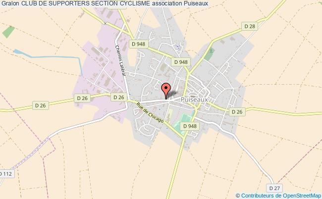 plan association Club De Supporters Section Cyclisme Puiseaux