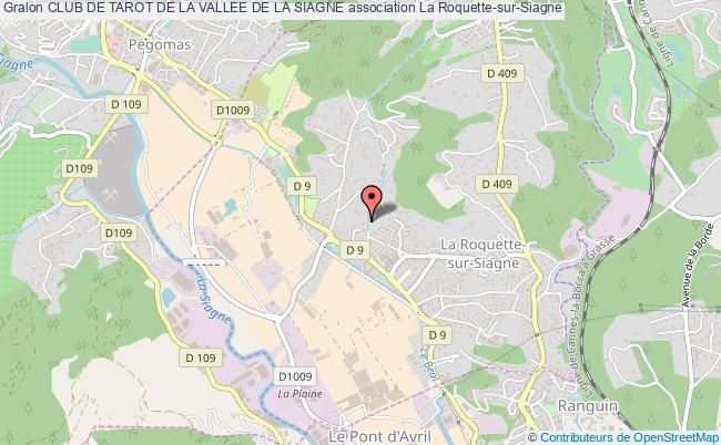 plan association Club De Tarot De La Vallee De La Siagne La    Roquette-sur-Siagne