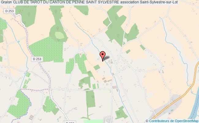 plan association Club De Tarot Du Canton De Penne Saint Sylvestre Saint-Sylvestre-sur-Lot