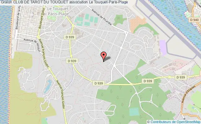 plan association Club De Tarot Du Touquet Le    Touquet-Paris-Plage
