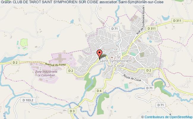 plan association Club De Tarot Saint Symphorien Sur Coise Saint-Symphorien-sur-Coise
