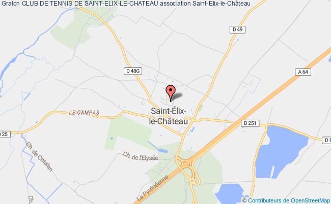 plan association Club De Tennis De Saint-elix-le-chateau Saint-Élix-le-Château