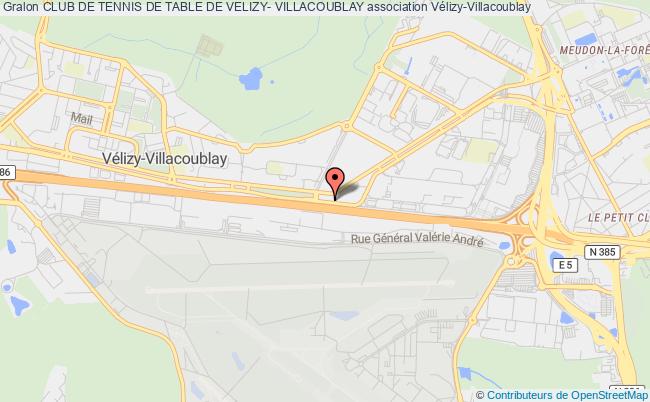 plan association Club De Tennis De Table De Velizy- Villacoublay Vélizy-Villacoublay