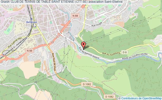 plan association Club De Tennis De Table Saint Etienne (ctt Se) Saint-Étienne