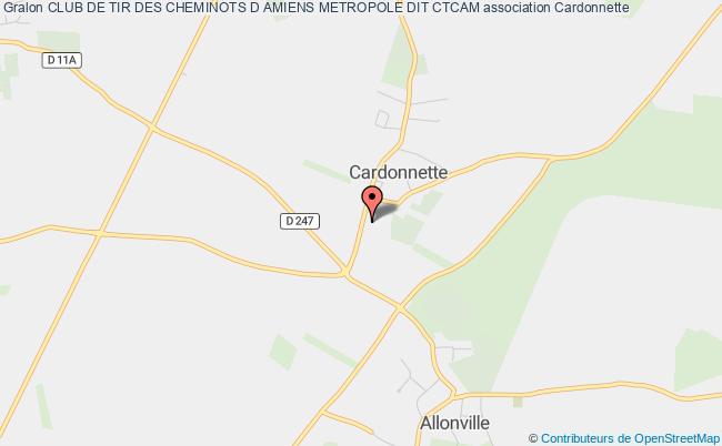 plan association Club De Tir Des Cheminots D Amiens Metropole Dit Ctcam Cardonnette