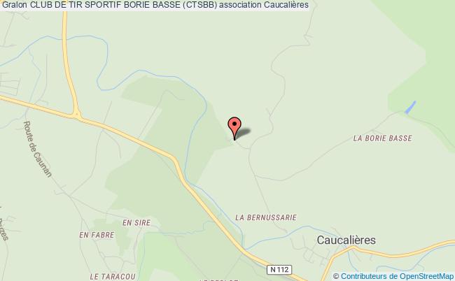 plan association Club De Tir Sportif Borie Basse (ctsbb) Caucalières