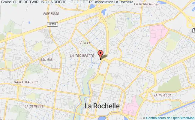 plan association Club De Twirling La Rochelle - Île De RÉ Rochelle