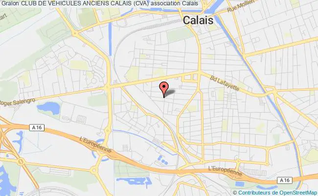 plan association Club De Vehicules Anciens Calais (cva) Calais