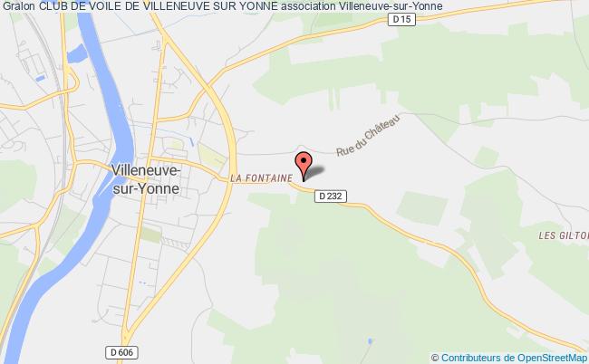 plan association Club De Voile De Villeneuve Sur Yonne Villeneuve-sur-Yonne