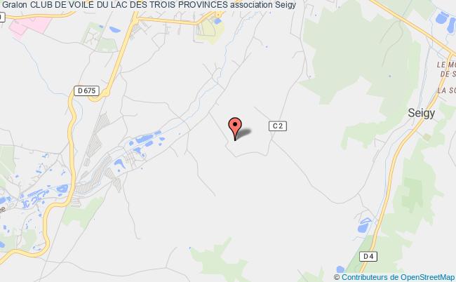 plan association Club De Voile Du Lac Des Trois Provinces Seigy