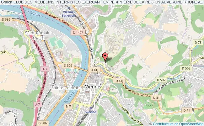 plan association Club Des  Medecins Internistes Exercant En PeriphÉrie De La Region Auvergne Rhone Alpes Vienne