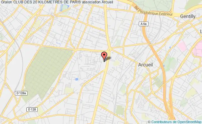 plan association Club Des 20 Kilometres De Paris Arcueil
