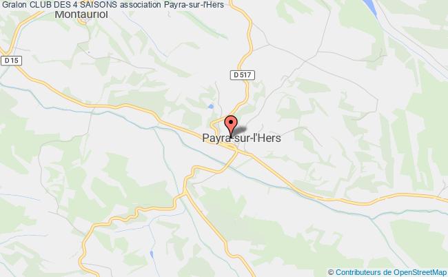plan association Club Des 4 Saisons Payra-sur-l'Hers