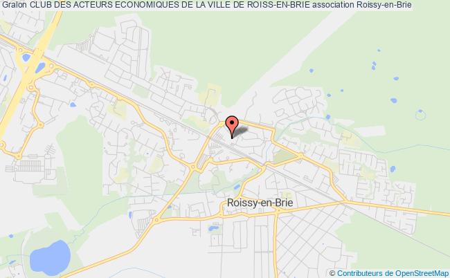 plan association Club Des Acteurs Economiques De La Ville De Roiss-en-brie Roissy-en-Brie