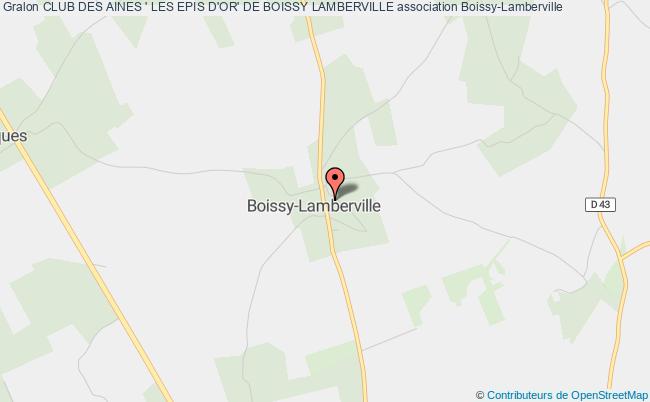 plan association Club Des Aines ' Les Epis D'or' De Boissy Lamberville Boissy-Lamberville