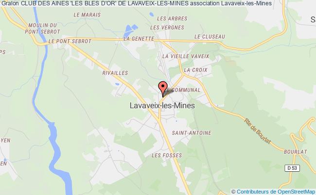 plan association Club Des Aines 'les Bles D'or' De Lavaveix-les-mines Lavaveix-les-Mines