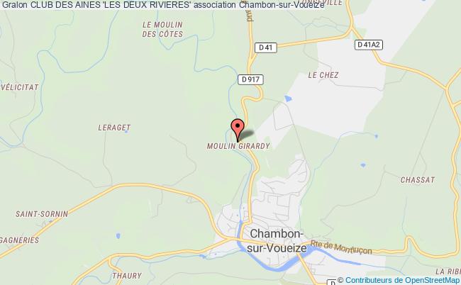 plan association Club Des Aines 'les Deux Rivieres' Chambon-sur-Voueize