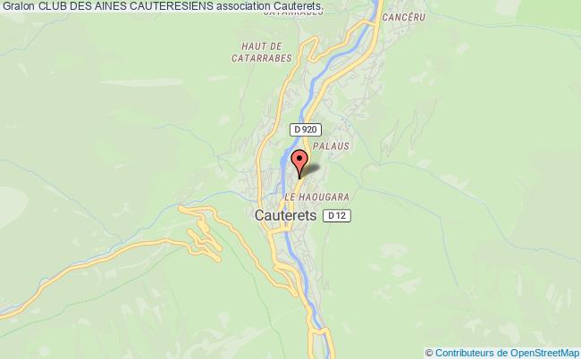 plan association Club Des Aines Cauteresiens Cauterets