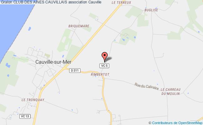 plan association Club Des Aines Cauvillais Cauville-sur-Mer