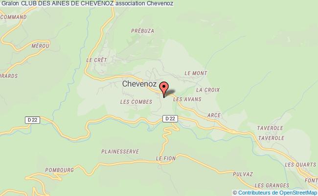 plan association Club Des Aines De Chevenoz Chevenoz