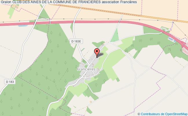 plan association Club Des Aines De La Commune De Francieres Francières